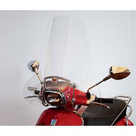 ISOTTA Mittelwindschild-Kit vergrößert transparent Siebdruck und enthaltenen Halterungen