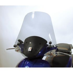 Kit de pare-brise haut Isotta Clear Smoke 510x500mm avec supports
