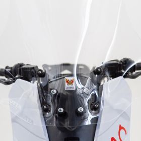 ISOTTA Hochwindschild-Kit Vergrößert Transparent 775x745mm mit Halterungen