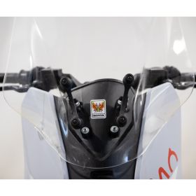ISOTTA Mittelwindschild-Kit transparent vergrößert 500x710mm mit Halterungen