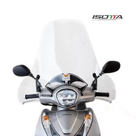 ISOTTA Mittelwindschild-Kit vergrößert transparent für HONDA SH MODE mit Halterungen