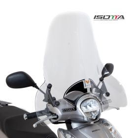 ISOTTA Mittelwindschild-Kit vergrößert transparent für HONDA SH MODE mit Halterungen