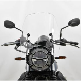 ISOTTA Mittel-Windschutzscheibe Klar Kit für MOTO GUZZI V7 iii Stone Night Pack komplett