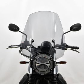 Kit cupolino alto ISOTTA fumè chiaro per MOTO GUZZI V7 iii stone night pack con attacchi