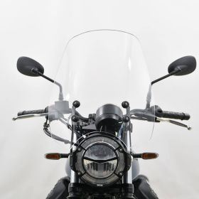 ISOTTA Transparentes Hochwindschild-Kit für MOTO GUZZI V7 III Stone Night Pack komplett