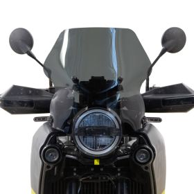 Kit de carénage bas ISOTTA Dark Smoke approuvé ABE pour HUSQVARNA NORDEN 901 avec supports