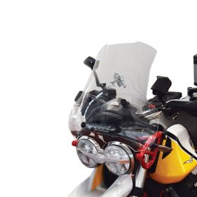 ISOTTA Pare-brise Moyen Transparent 480x490x4mm pour Moto Guzzi V 85 TT sans attachement