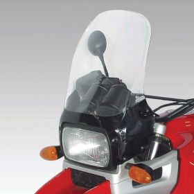 ISOTTA Pare-brise à flux d'air fumé foncé 420x395x4mm pour BMW R 1100 GS sans attachement