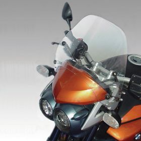 Kit cupolino medio fumè chiaro ISOTTA maggiorato per BMW R1150R ROCKSTER con attacchi