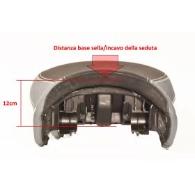 Selle avant avec canal de prostate Isotta Triple Black