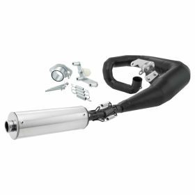 Silencieux en argent JL RST Black Racing Non-Homologué pour pneus larges