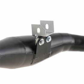 Marmitta JL EXHAUSTS RZ EVO 2000 acciaio nero silenziatore argento omologata BSAU 193