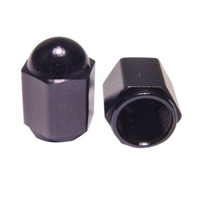 COPPIA TAPPI VALVOLA ALLUMINIO NERO JMP