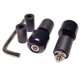 JMP schwarze Aluminium-Lenkergewichte 17/13mm