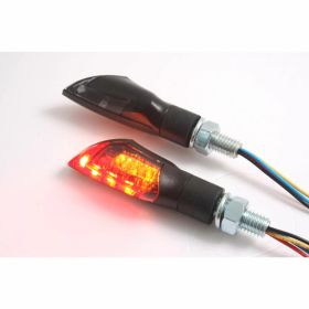 COPPIA FRECCE RELEASE JMP LED OMOLOGATE CON LUCE POSIZIONE E STOP INTEGRATO MOTO