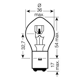 LAMPE 12V35/35W JMP-YAMAHA YBR 125ED RE031, RE041, RE051, RE052 NEU