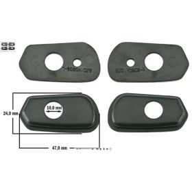 Copriforo freccia JMP 0123337 nero per Suzuki Gsr