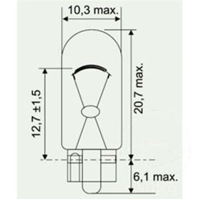 Kit de 10 ampoules JMP 12V5W W2.1X9.5D