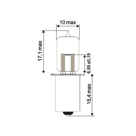 LAMPADINA 6V JMP 1821 + JMP 6V2.4W HS3PX13.5S