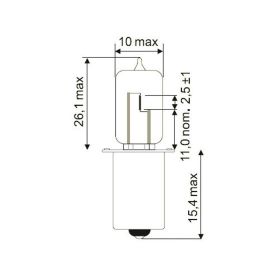 Lampadina JMP 6V 15W HS2