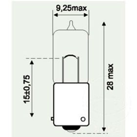 JMP 12V6W BAX9S Glühbirne