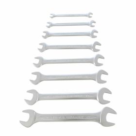 Chrome-Vanadium Fork Wrench Set 8 Pieces Sizes from 6 to 22 mm