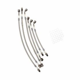 JMP 6 Bremsleitungsset aus Stahl 62-BM023-600.11.01 Anthrazit für BMW K 1100 LT ABS