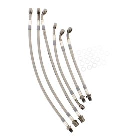 JMP 6 Bremsleitungsset aus Stahl 62-BM068-600.11.15 Anthrazit für BMW K 1100 RS ABS