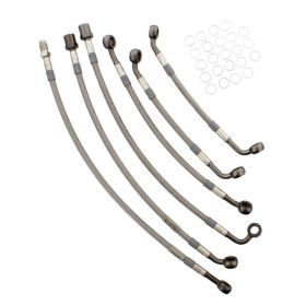 JMP 6 Brake Pipe Kit Steel 62-BM203-600.11.15 Anthracite for BMW K 100 RS ABS 16V