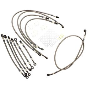 Kit tubes frein JMP 11 en acier 62-HO059-110.11.15 anthracite pour Honda CBR 1000 F DUAL