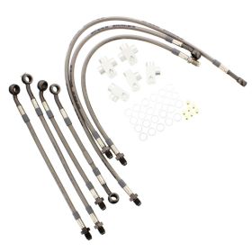 JMP 7 Bremschschlauchkit Stahl 62-HO059-700.11.01 Anthrazit für Honda CBR 1000 F DUAL CBS