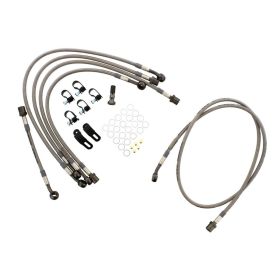 JMP 6 Stahlbremsleitungen Kit 62-HO273-600.11.01 Anthrazit für Honda CB 1000 RA ABS