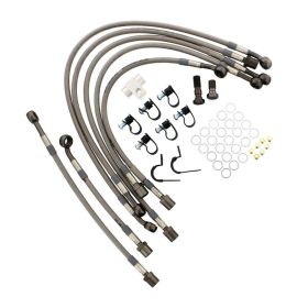 Kit lignes frein JMP 7 en acier 62-HO273-700.11.01 anthracite pour Honda CB 1000 RA ABS