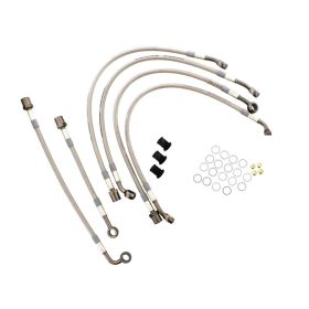 JMP 6 Bremsrohr-Kit aus Stahl 62-SU286-600.11.01 Anthrazit für Suzuki GSF 1200 SA BANDIT