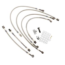 Kit tuyaux frein JMP 6 en acier 62-YA203-600.11.15 anthracite pour Yamaha FZ1 1000 NA ABS