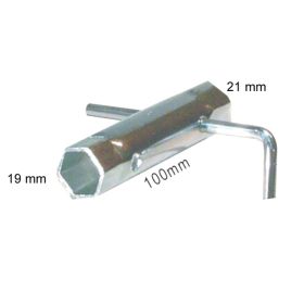 CHIAVE CANDELA MOTO JMP A-105-28 19/21 MM