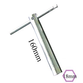 CHIAVE CANDELA MANICO A T 18 MM 722.26.49