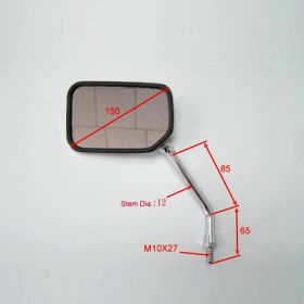JMP linkes Lenker-Spiegel homologiert verchromt BA19-H0039M-L für Honda