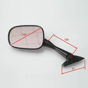 Specchietto carena nero sinistro JMP BA19-H0040B-L per Honda VFR 800 FI