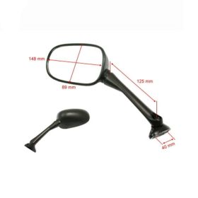 Left Black Fairing Mirror JMP BA19-H0045B-L for Honda CBF