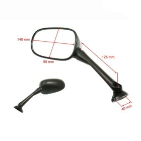 Specchietto carena nero destro JMP BA19-H0045B-R per Honda CBF
