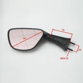 Left Black Fairing Mirror JMP BA19-K0008B-L for Kawasaki