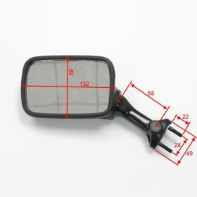 Specchietto carena nero destro JMP BA19-K0012B-R per Kawasaki