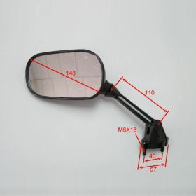 Specchietto carena nero destro JMP BA19-K0034B-R per Kawasaki ZX-6R 600 NINJA