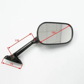 Specchietto carena nero sinistro JMP BA19-S0009B-L per Suzuki SV