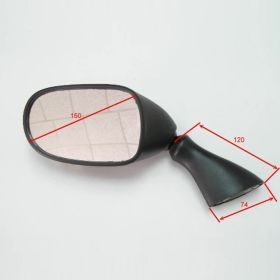 Specchietto carena nero sinistro JMP BA19-S0015B-L per Suzuki GSX