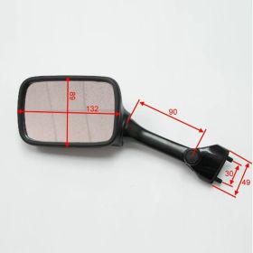 Specchietto carena nero destro JMP BA19-S0017B-R per Suzuki