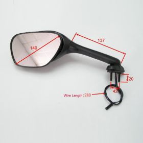 Specchietto carena nero destro JMP BA19-S0021B-R per Suzuki GSX-R