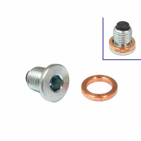 Tappo scarico olio JMP magnetico M14x1,5 con anello tenuta
