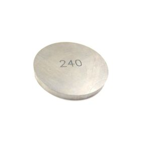 Pastiglia regolazione valvole JMP spessore 2,4 mm D.25